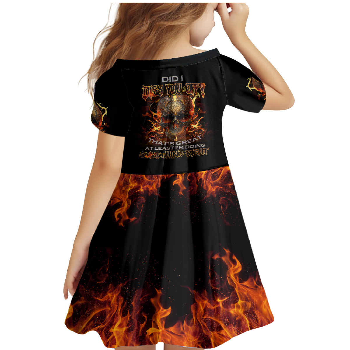 Did I Piss You Off Skull Filagree Family Matching Mermaid Dress and Hawaiian Shirt - Wonder Print Shop