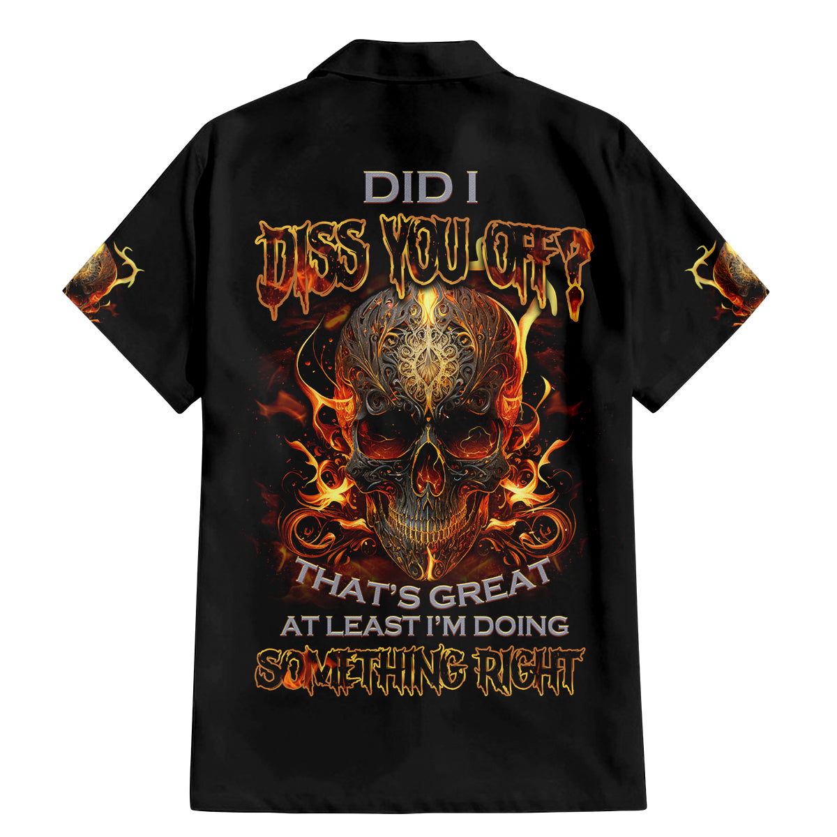 Did I Piss You Off Skull Filagree Family Matching Mermaid Dress and Hawaiian Shirt - Wonder Print Shop