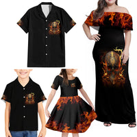 Did I Piss You Off Skull Filagree Family Matching Off Shoulder Maxi Dress and Hawaiian Shirt - Wonder Print Shop