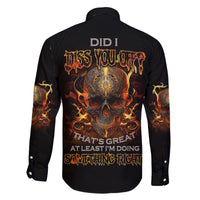 Did I Piss You Off Skull Filagree Family Matching Off Shoulder Short Dress and Hawaiian Shirt - Wonder Print Shop