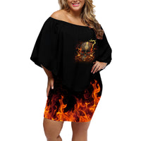 Did I Piss You Off Skull Filagree Family Matching Off Shoulder Short Dress and Hawaiian Shirt - Wonder Print Shop