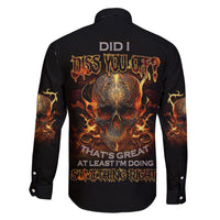 Did I Piss You Off Skull Filagree Family Matching Short Sleeve Bodycon Dress and Hawaiian Shirt - Wonder Print Shop