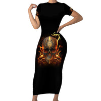 Did I Piss You Off Skull Filagree Family Matching Short Sleeve Bodycon Dress and Hawaiian Shirt - Wonder Print Shop