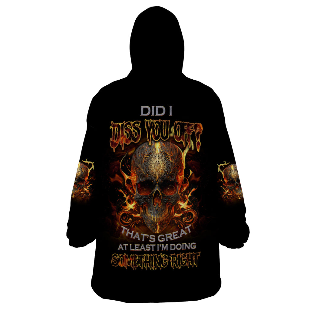Did I Piss You Off Skull Filagree Wearable Blanket Hoodie - Wonder Print Shop