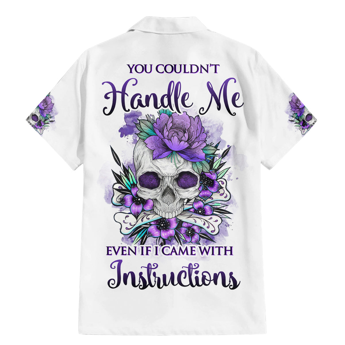 You Couldn't Handle Me Skul Family Matching Mermaid Dress and Hawaiian Shirt - Wonder Print Shop