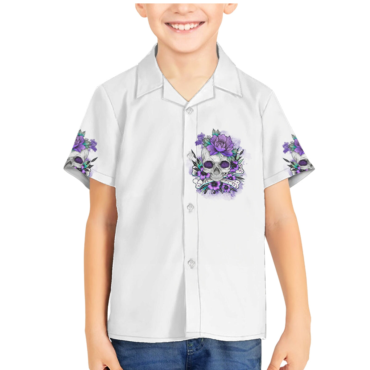 You Couldn't Handle Me Skul Family Matching Mermaid Dress and Hawaiian Shirt - Wonder Print Shop