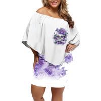 You Couldn't Handle Me Skul Family Matching Off Shoulder Short Dress and Hawaiian Shirt - Wonder Print Shop