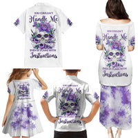 You Couldn't Handle Me Skul Family Matching Puletasi Dress and Hawaiian Shirt - Wonder Print Shop