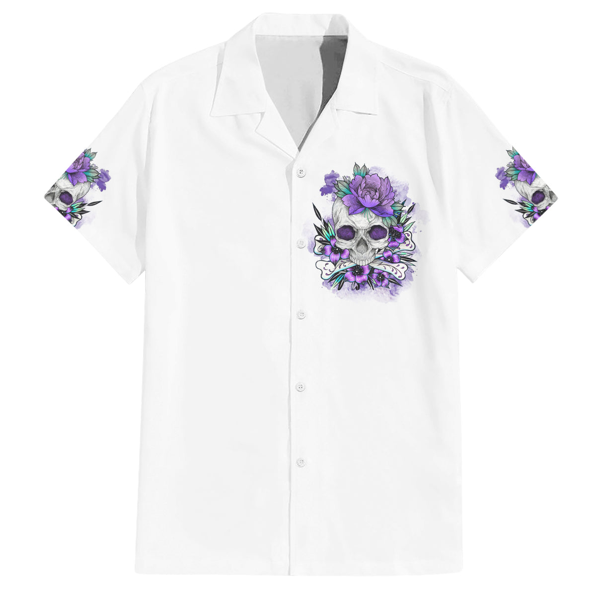 You Couldn't Handle Me Skul Family Matching Short Sleeve Bodycon Dress and Hawaiian Shirt - Wonder Print Shop