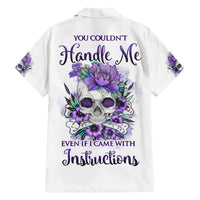 You Couldn't Handle Me Skul Family Matching Short Sleeve Bodycon Dress and Hawaiian Shirt - Wonder Print Shop