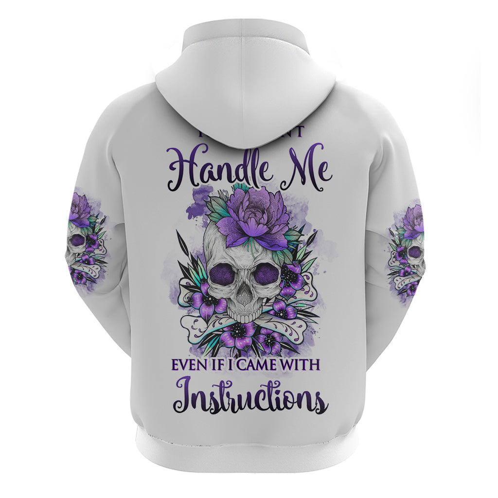 You Couldn't Handle Me Skul Hoodie - Wonder Print Shop
