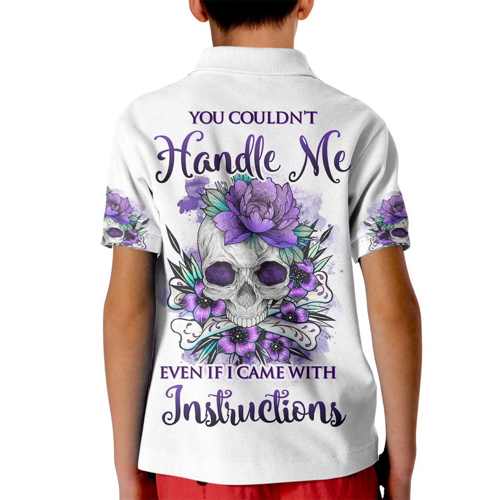 You Couldn't Handle Me Skul Kid Polo Shirt - Wonder Print Shop