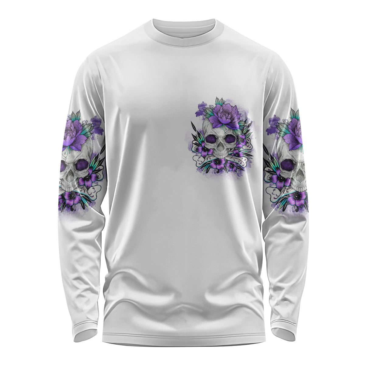 You Couldn't Handle Me Skul Long Sleeve Shirt - Wonder Print Shop