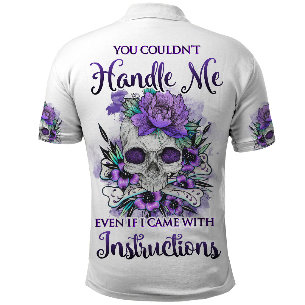 You Couldn't Handle Me Skul Polo Shirt - Wonder Print Shop