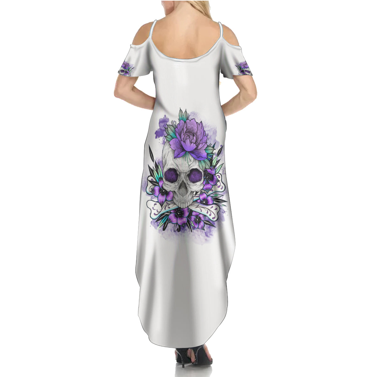 You Couldn't Handle Me Skul Summer Maxi Dress - Wonder Print Shop