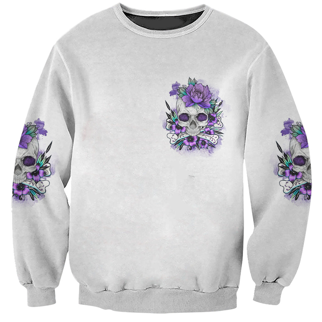 You Couldn't Handle Me Skul Sweatshirt - Wonder Print Shop