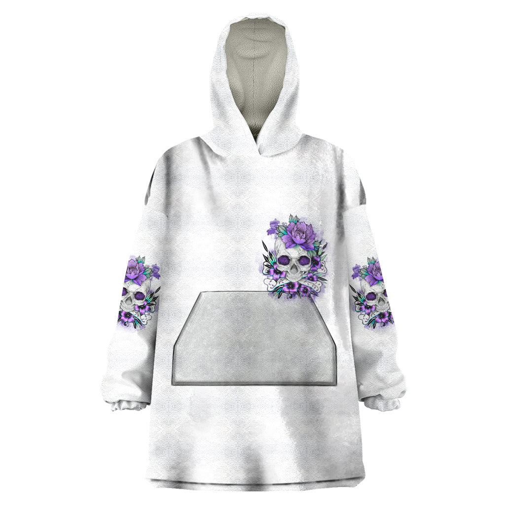 You Couldn't Handle Me Skul Wearable Blanket Hoodie - Wonder Print Shop