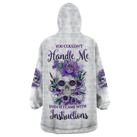 You Couldn't Handle Me Skul Wearable Blanket Hoodie - Wonder Print Shop