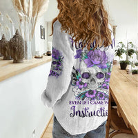 You Couldn't Handle Me Skul Women Casual Shirt - Wonder Print Shop