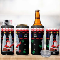 Malaysia Christmas 4 in 1 Can Cooler Tumbler with Santa Claus Petronas Towers Snowflakes and Festive Icons - Wonder Print Shop