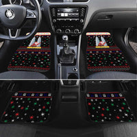 Malaysia Christmas Car Mats with Santa Claus Petronas Towers Snowflakes and Festive Icons - Wonder Print Shop