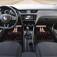 Malaysia Christmas Car Mats with Santa Claus Petronas Towers Snowflakes and Festive Icons - Wonder Print Shop
