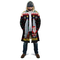 Malaysia Christmas Cloak with Santa Claus Petronas Towers Snowflakes and Festive Icons - Wonder Print Shop