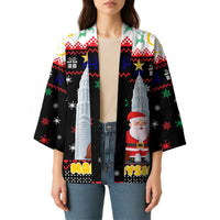 Malaysia Christmas Kimono with Santa Claus Petronas Towers Snowflakes and Festive Icons - Wonder Print Shop