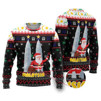 Malaysia Christmas Ugly Christmas Sweater with Santa Claus Petronas Towers Snowflakes and Festive Icons - Wonder Print Shop