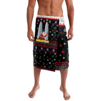 Malaysia Christmas Lavalava with Santa Claus Petronas Towers Snowflakes and Festive Icons - Wonder Print Shop