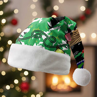 Malaysia Christmas Santa Hat with Tiger Santa Hat Snowflakes and Holiday Tree Pattern - Wonder Print Shop