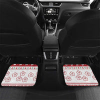 Maldives Christmas Car Mats with Santa Claus Hammock Palm Trees and Tropical - Wonder Print Shop