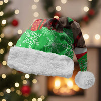 Mali Christmas Santa Hat with Hippo Santa Hat Snowflakes and Holiday Gift - Wonder Print Shop