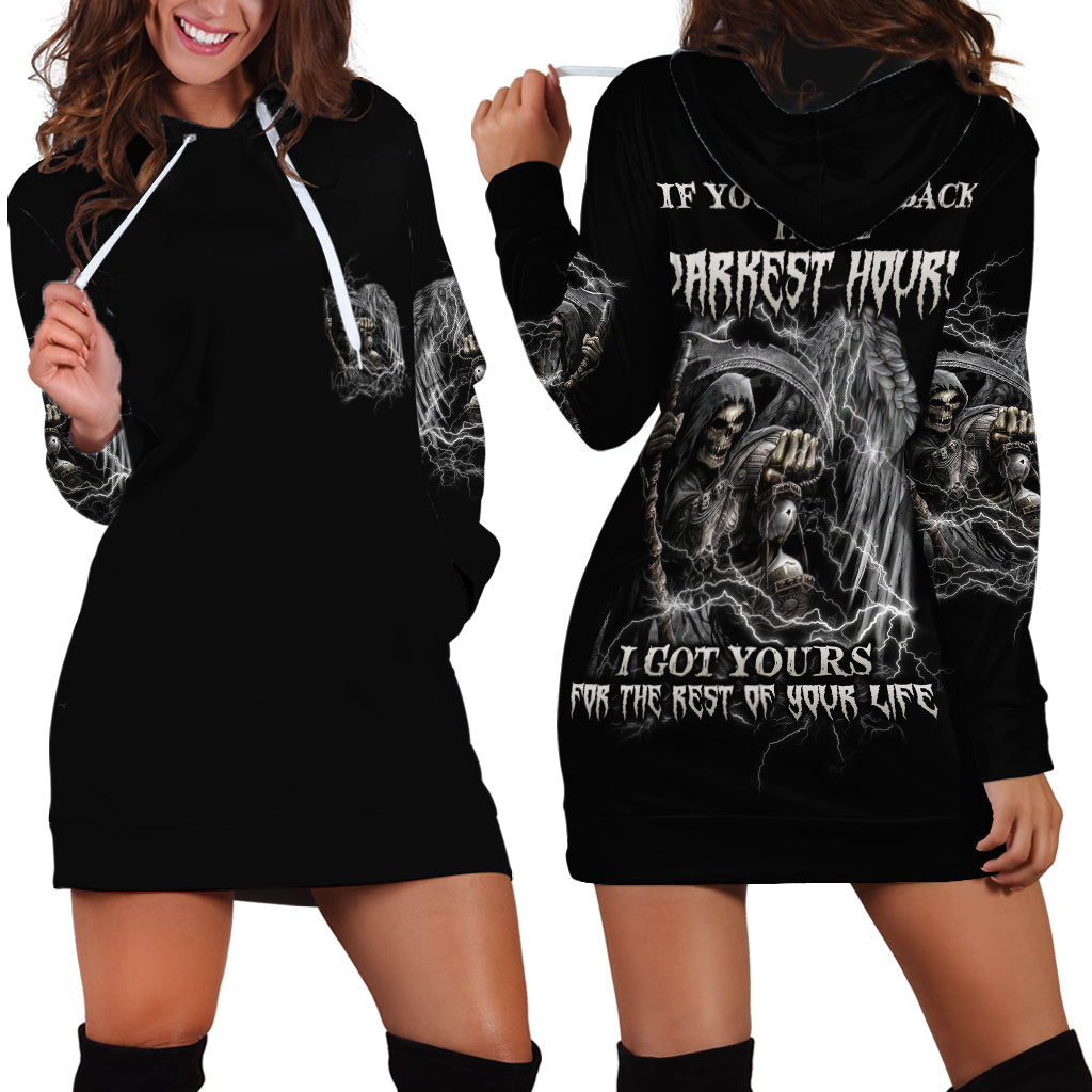 If You Got My Back In The Darkest Hours Hoodie Dress - Wonder Print Shop