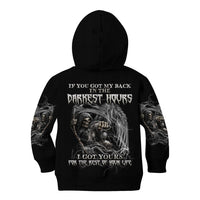 If You Got My Back In The Darkest Hours Kid Hoodie - Wonder Print Shop