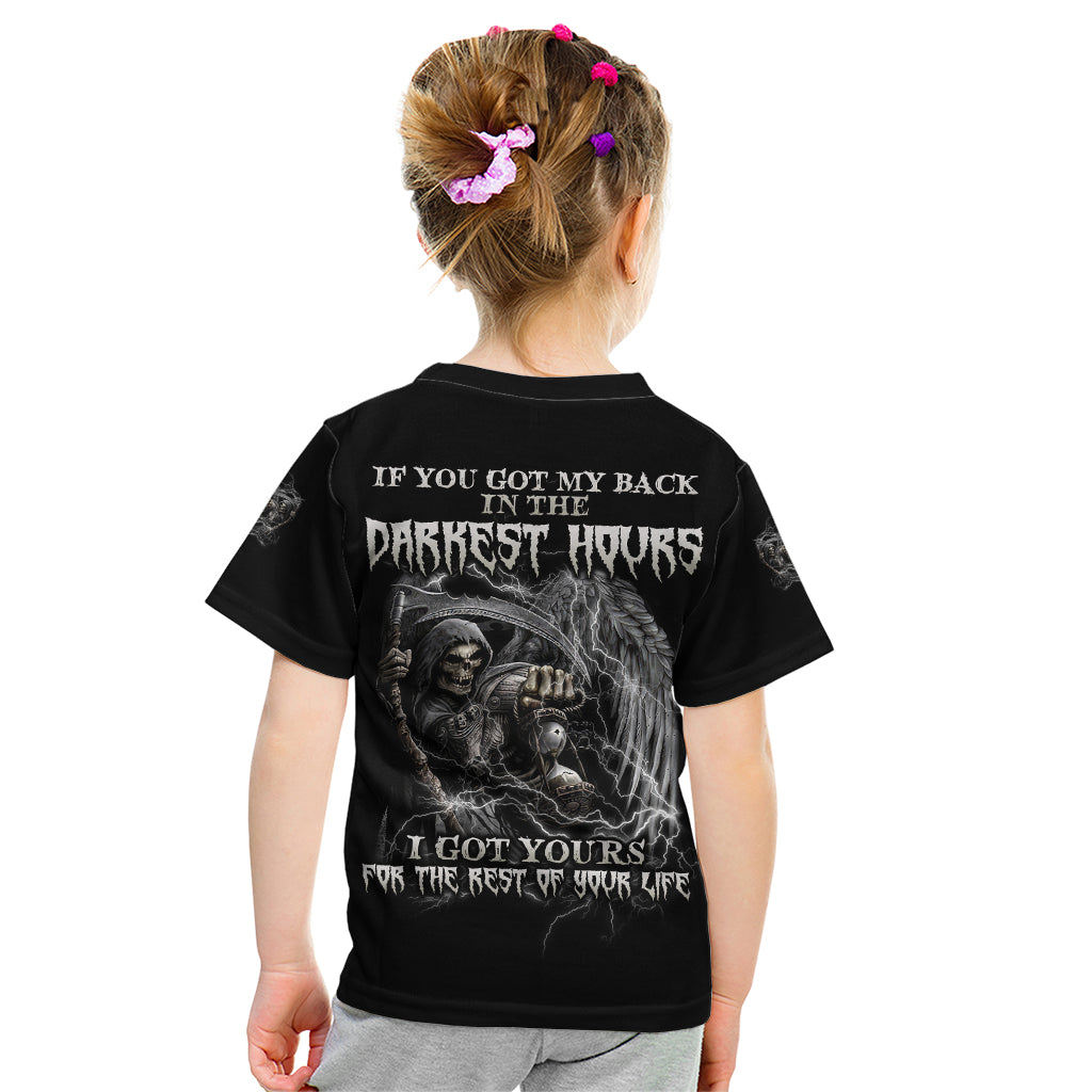 If You Got My Back In The Darkest Hours Kid T Shirt - Wonder Print Shop