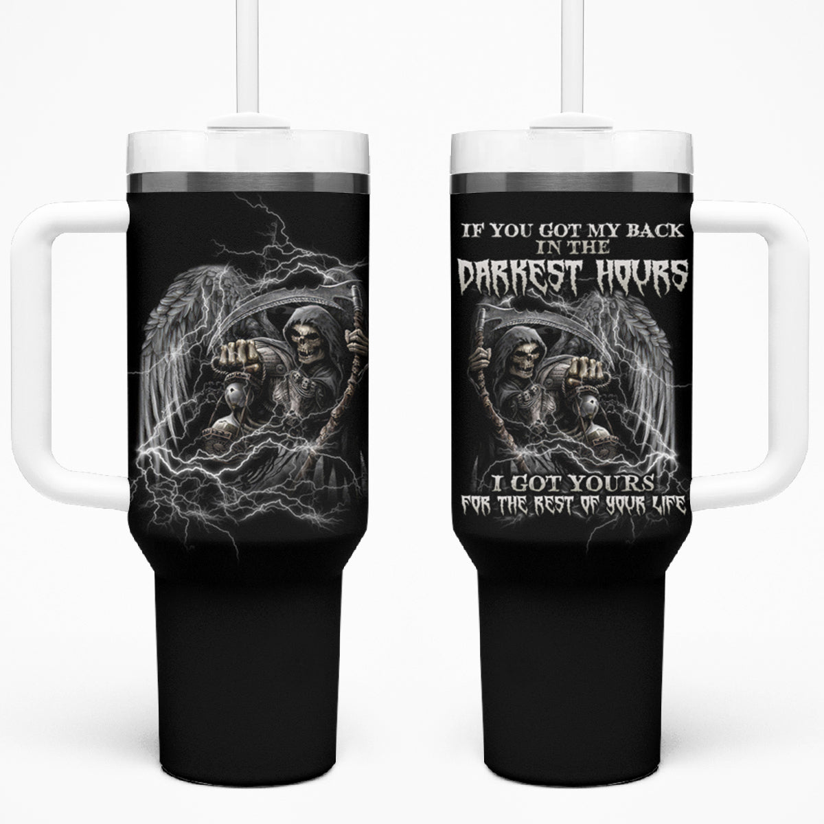 If You Got My Back In The Darkest Hours Tumbler With Handle - Wonder Print Shop