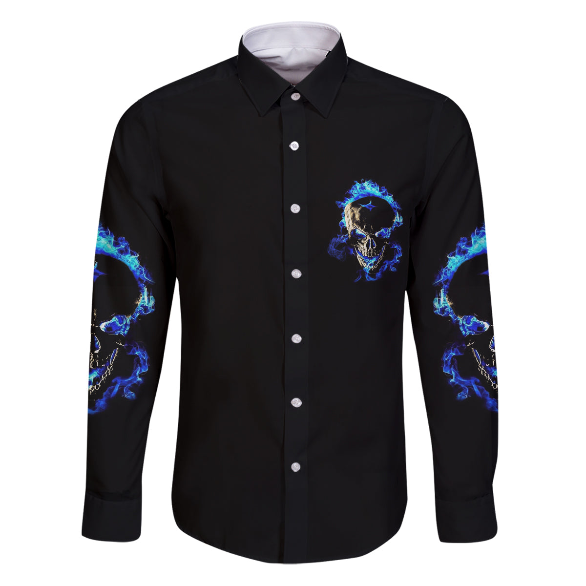 Yes I'm A Nice Person Skull Fire Family Matching Puletasi Dress and Hawaiian Shirt - Wonder Print Shop