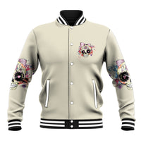 I Am A Sweet Girl Skull Baseball Jacket - Wonder Print Shop