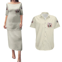 I Am A Sweet Girl Skull Couples Matching Puletasi Dress and Hawaiian Shirt - Wonder Print Shop