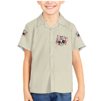 I Am A Sweet Girl Skull Family Matching Mermaid Dress and Hawaiian Shirt - Wonder Print Shop