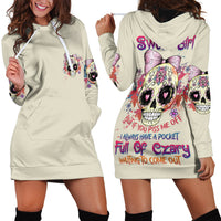 I Am A Sweet Girl Skull Hoodie Dress - Wonder Print Shop