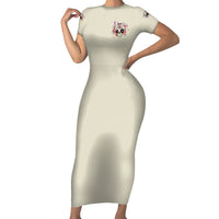 I Am A Sweet Girl Skull Short Sleeve Bodycon Dress - Wonder Print Shop