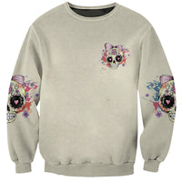 I Am A Sweet Girl Skull Sweatshirt - Wonder Print Shop