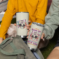 I Am A Sweet Girl Skull Tumbler Cup - Wonder Print Shop