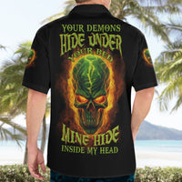 Your Demons Hide Under Your Bed Hawaiian Shirt - Wonder Print Shop