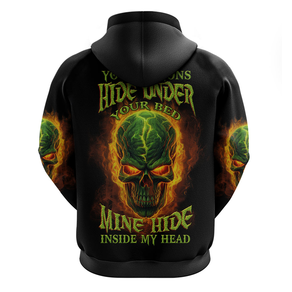 Your Demons Hide Under Your Bed Hoodie - Wonder Print Shop