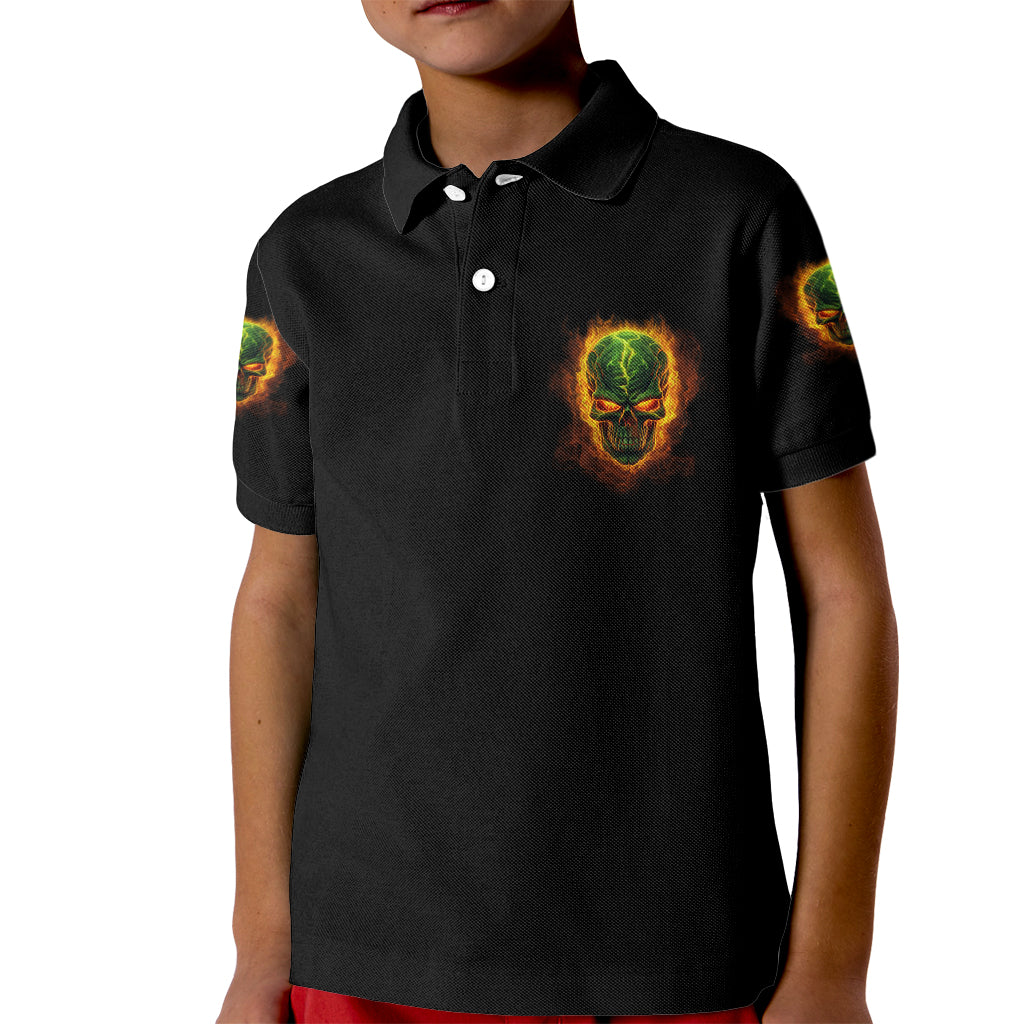 Your Demons Hide Under Your Bed Kid Polo Shirt - Wonder Print Shop