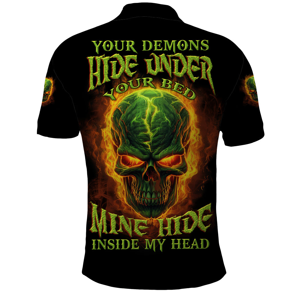 Your Demons Hide Under Your Bed Polo Shirt - Wonder Print Shop