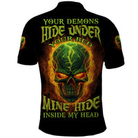 Your Demons Hide Under Your Bed Polo Shirt - Wonder Print Shop